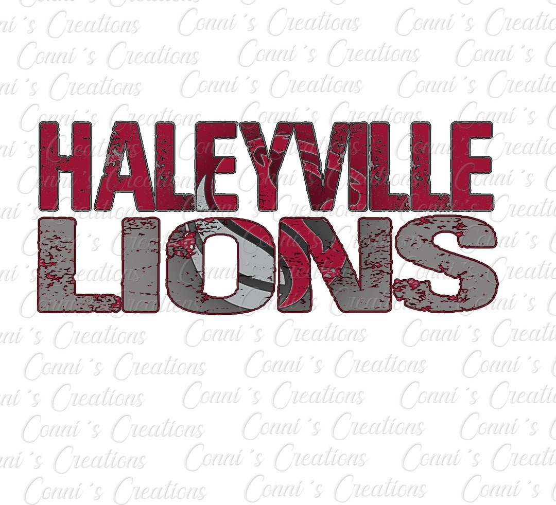Haleyville Lions Digital Sublimation Design PNG Etsy