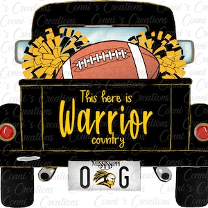 2 por 1***Diseño de sublimación digital de fútbol de Oak Grove Warriors - png