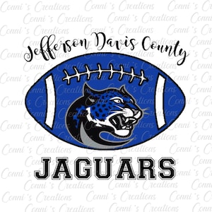 Jefferson Davis County Jaguars sublimation desing - png