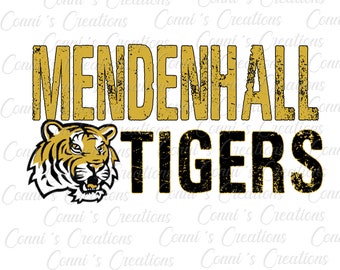 Mendenhall Tigers Digital Sublimation Design - png