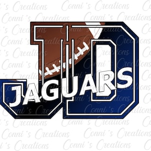 JeffDavis Jaguars Football Sublimation Design -png
