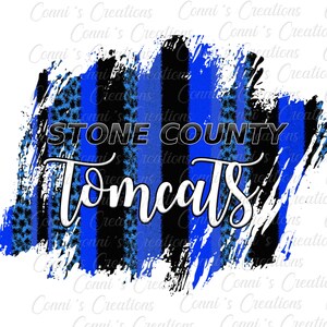 Stone County Tomcats Digital Sublimation Design - png