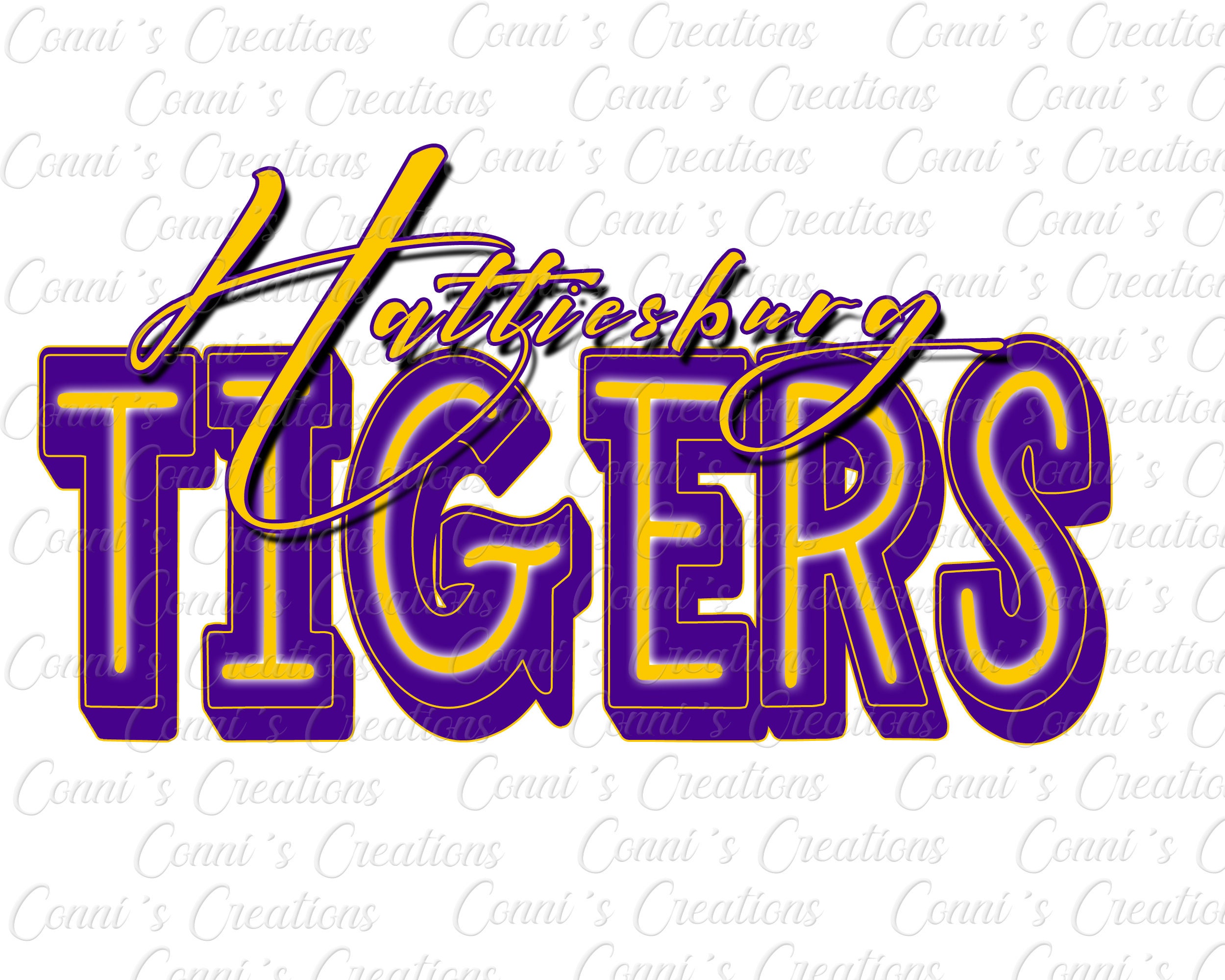 Hattiesburg Tigers Digital Sublimation Design - png