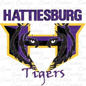 Hattiesburg Tigers Digital Sublimation Design - png