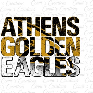 Athens Golden Eagles Sublimation digital design- png