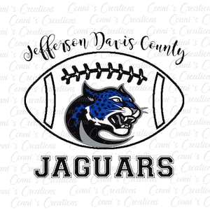 Jefferson Davis County Jaguars sublimation desing - png