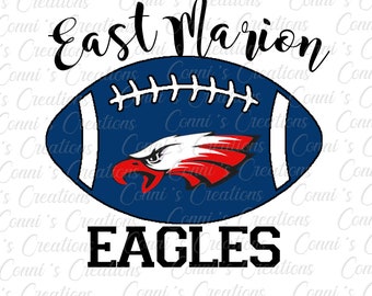 East Marion Eagles Sublimation digital design- png