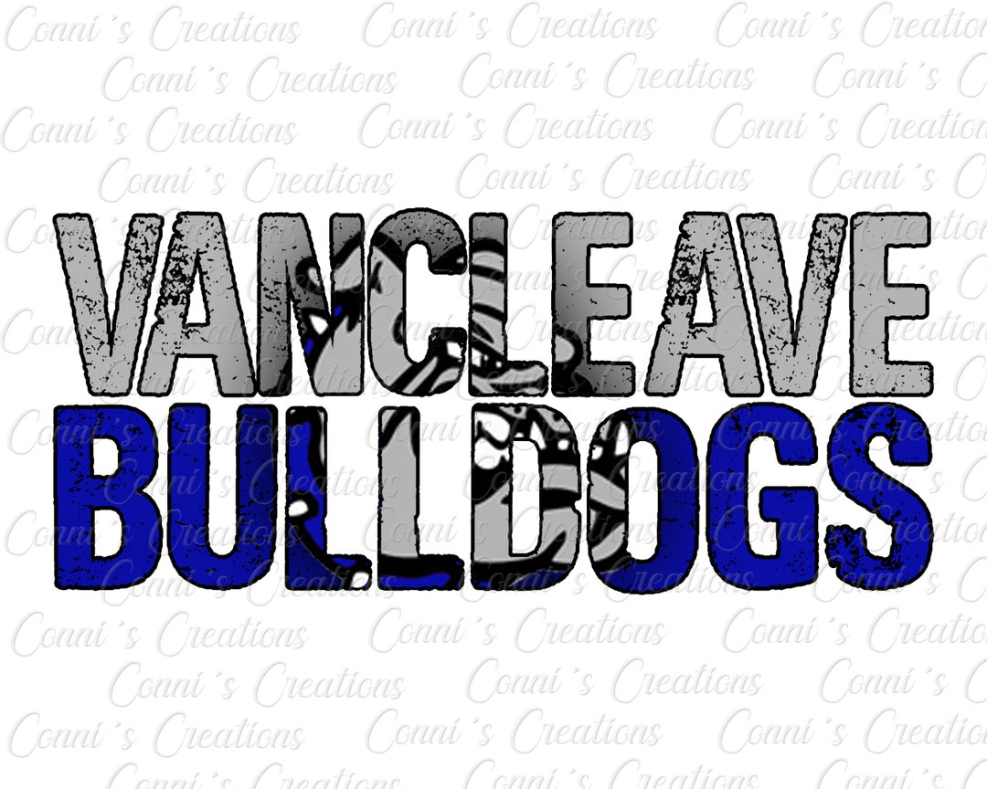 Vancleave Bulldogs Digital Sublimation Design Png Etsy