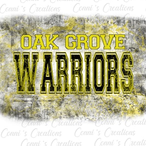 Diseño de sublimación digital Oak Grove Grunge -png