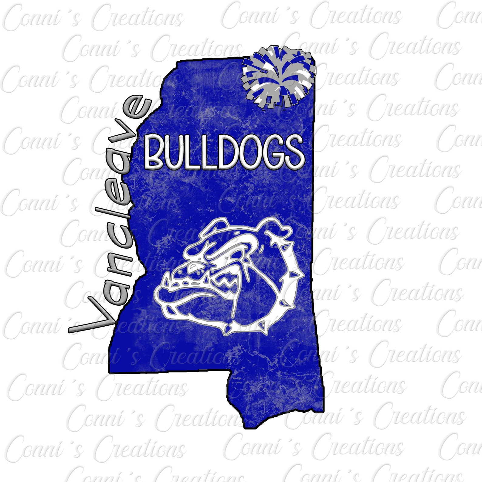 Vancleave Bulldogs Digital Sublimation Design Png Etsy