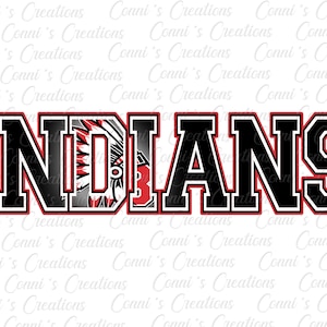 Baldwin Indians Digital Sublimation Design - png