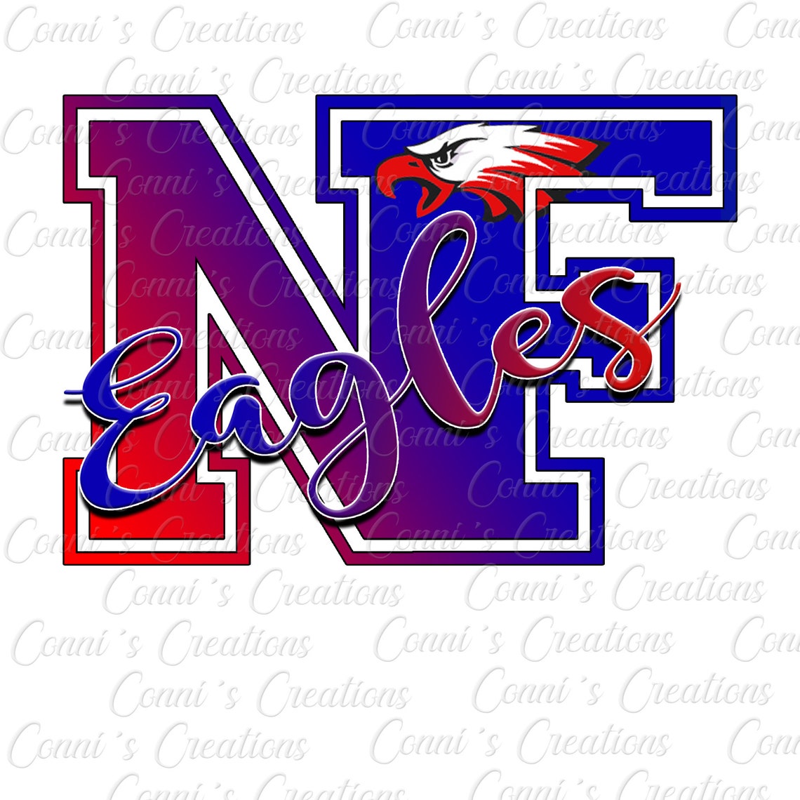 North Forrest Eagles Digital Sublimation Design Png Etsy