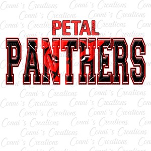 Petal Panthers Digital Sublimation Design - png