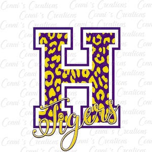 Hattiesburg Tigers Leopard Digital Sublimation Design - png