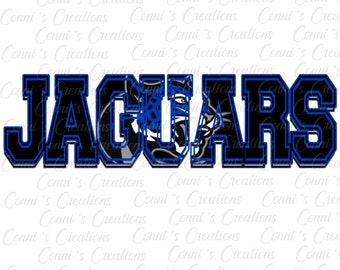 Jefferson Davis Jaguars Digital Sublimation Design - png