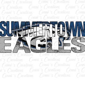 Summertown Eagles Sublimation digital design- png