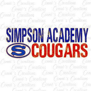 Simpson County Academy Digital Sublimation Design - png