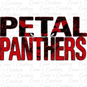 Petal Panthers Digital Sublimation Design - png
