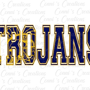 Trojans Digital Sublimation Design - png