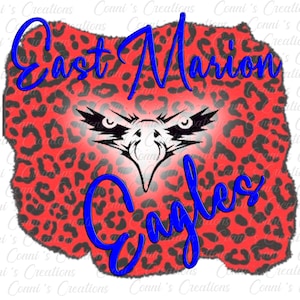 East Marion Eagles sublimation design - png