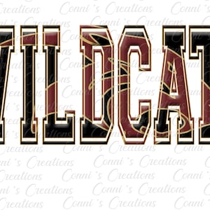 Citronelle Wildcats Digital Sublimation Design - png