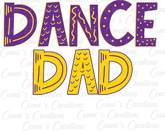 Dance Dad Digital Sublimation Design - png