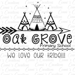 Oak Grove Primary Digital Sublimation Design - png