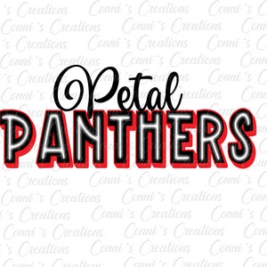 Petal Panthers Sublimation digital design