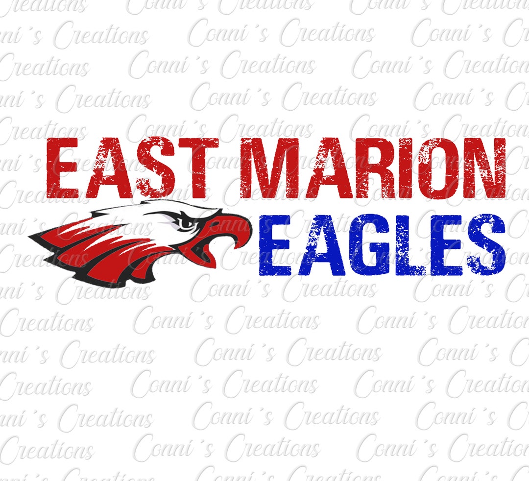 East Marion Eagles Sublimation Digital Design Png Etsy