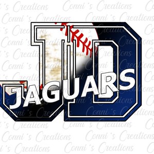 JeffDavis Jaguars Baseball Sublimation Design -png