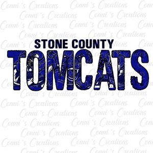 Stone County Tomcats Digital Sublimation Design - png