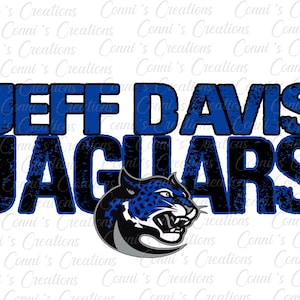 Jefferson Davis Jaguars Digital Sublimation Design - png