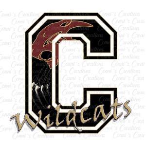 TWO for ONE--Citronelle Wildcats Digital Sublimation Designs 2 color options