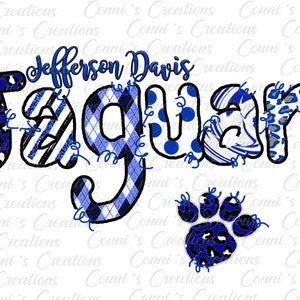 jefferson davs jaguger niedliches digitales sublimationsdesign - png