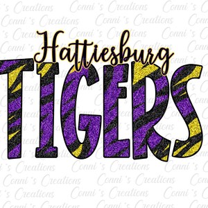 Hattiesburg Tigers Digital Sublimation Design - png