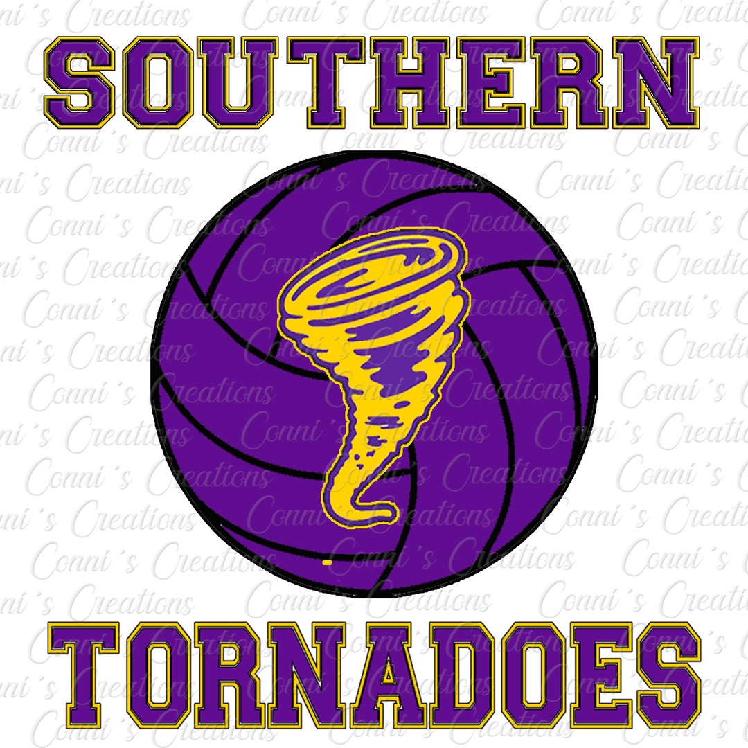 Southern Tornadoes Volleyball Digital Sublimation Design Png Etsy