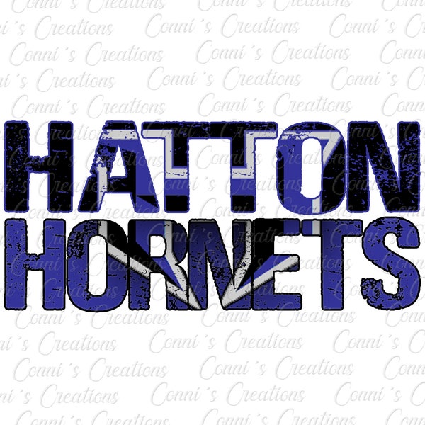 Hatton Hornets Digital Sublimation Design - png