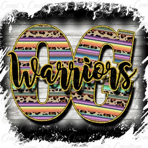 OG Warriors Serape Digital Sublimation Design - png
