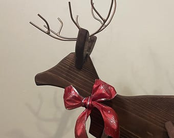 Wooden Reindeer, deer, Christmas Decoration, Home Decor, Country Christmas, Gift