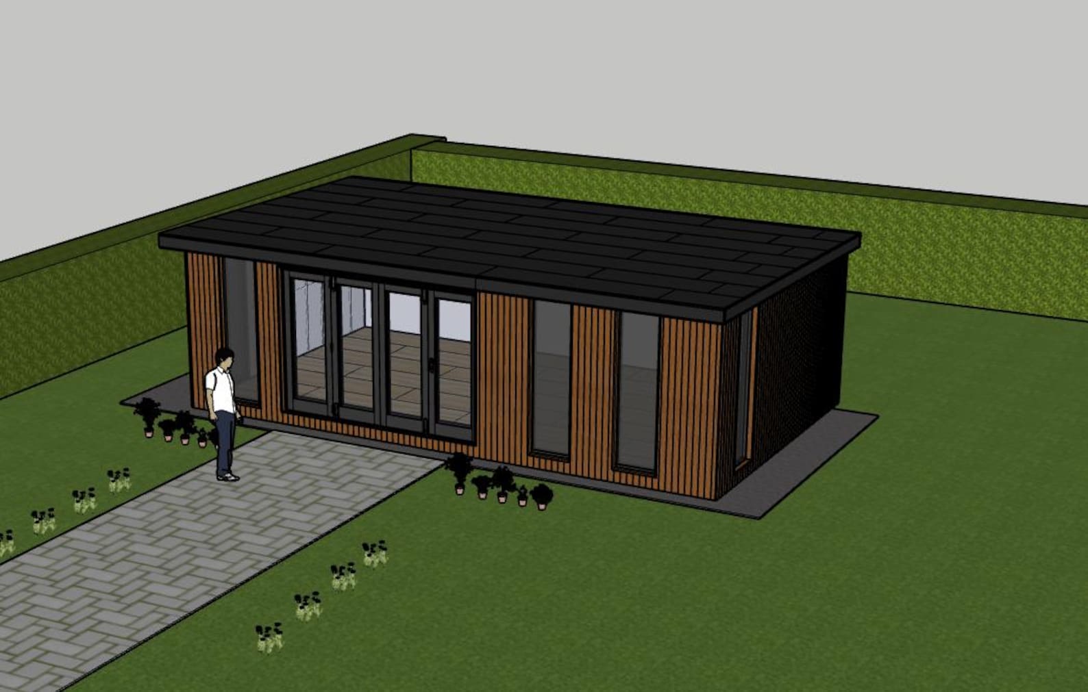 8×5m (26x16ft) Garden Room Plans + 3D Model – Full Build Instructions, Insulated Garden Office PDF