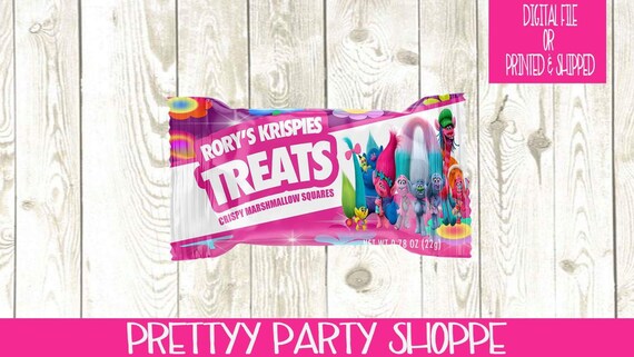 Download Paper Party Supplies Party Favors Trolls Rice Krispies Treat Trolls Birthday Trolls Trolls Party Trolls Treats Rice Krispies Treats