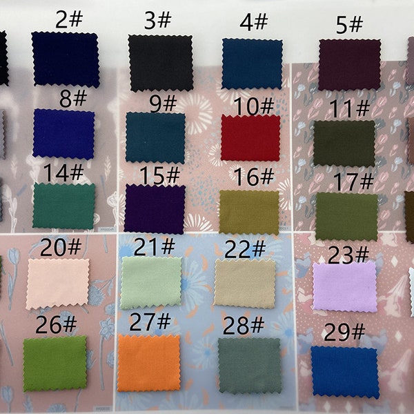 1601N# 49 Solid colors 4 stretch way 73Nylon / 27Spandex  fabric -Weight 220GSM works for yogawear, dancewear bikini Price sold by Yard