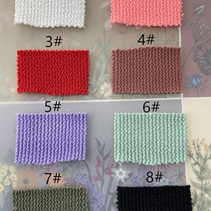 Width 75CM 8 colors 4 stretch way 92Polyester / 8Spandex 530GSM thicker seersucker fabric - ideas for swimwear, Price sold by Yard