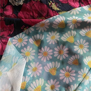 40D 4 stretch way Custom polyester spanex mesh print- works for lingerie, accessories, bodywear, dancewear, leotard, Price sold by Yard