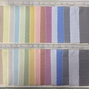 16 colors 4 stretch way dyed trips color yarn 250GSM Weight ribbed fabric works for swimwear, bikini, yogawear, swimsuit, Price sold by Yard