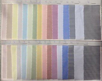 16 colors 4 stretch way dyed trips color yarn 250GSM Weight ribbed fabric works for swimwear, bikini, yogawear, swimsuit, Price sold by Yard