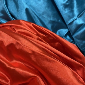 2 stretch way shinning polyester spandex thicker satin fabric custom print 250gsm weight, works for bikini, clothes, Price sold by Yard