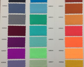 4 stretch way 80Nylon / 20Spandex matt fabric Solid Colors - Weight 200GSM works for swimwear, dancewear, boutique diy, Price sold by Yard