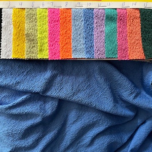 Width 110CM 44 colors 4 stretch way Polyester Spandex 285GSM thicker ant seersucker fabric - ideas for swimwear, Price sold by Yard