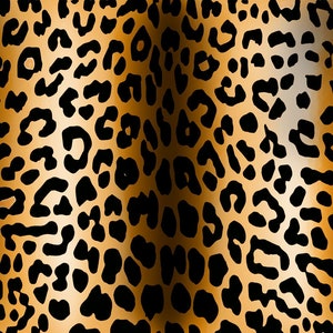 4 stretch way polyester/spandex matt leopard fabric print work for swimwear, Support Custom Print, Price sold by Yard